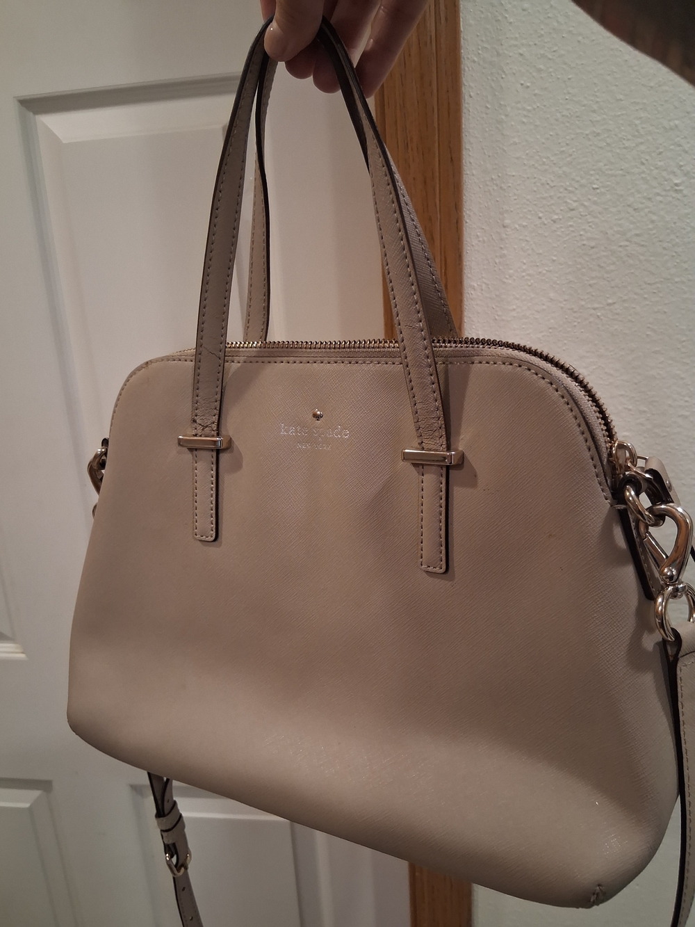 kate spade New York Beige Dome Satchel